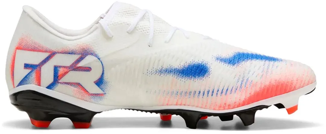 PUMA Future 8 Match Low FG/AG Voetbalschoenen - 46.5 - Wit/Zwart/Rood - afbeelding 6 van 6