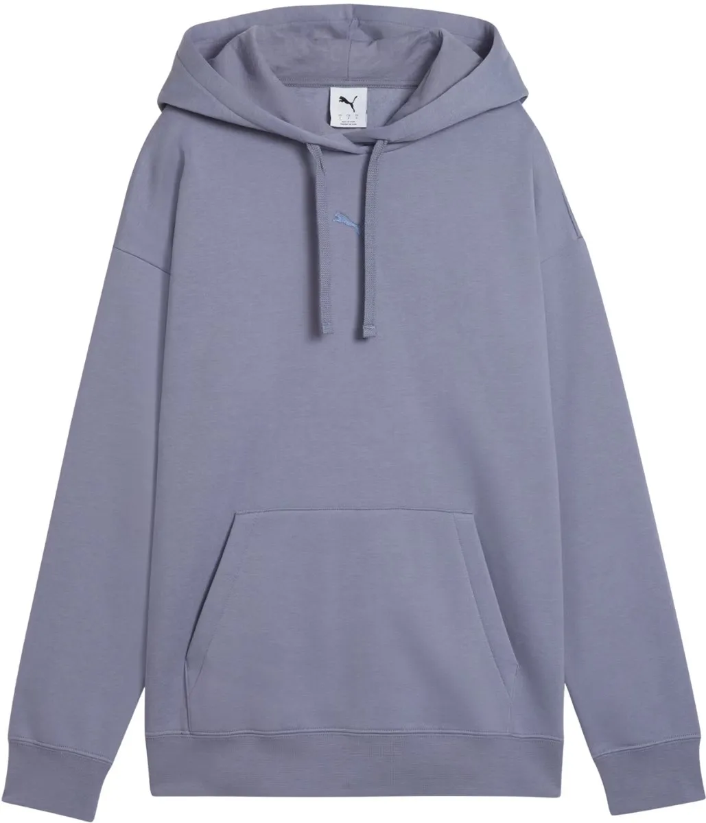 PUMA ESS Centered Cat Logo Relaxed Hoodie - Paars L