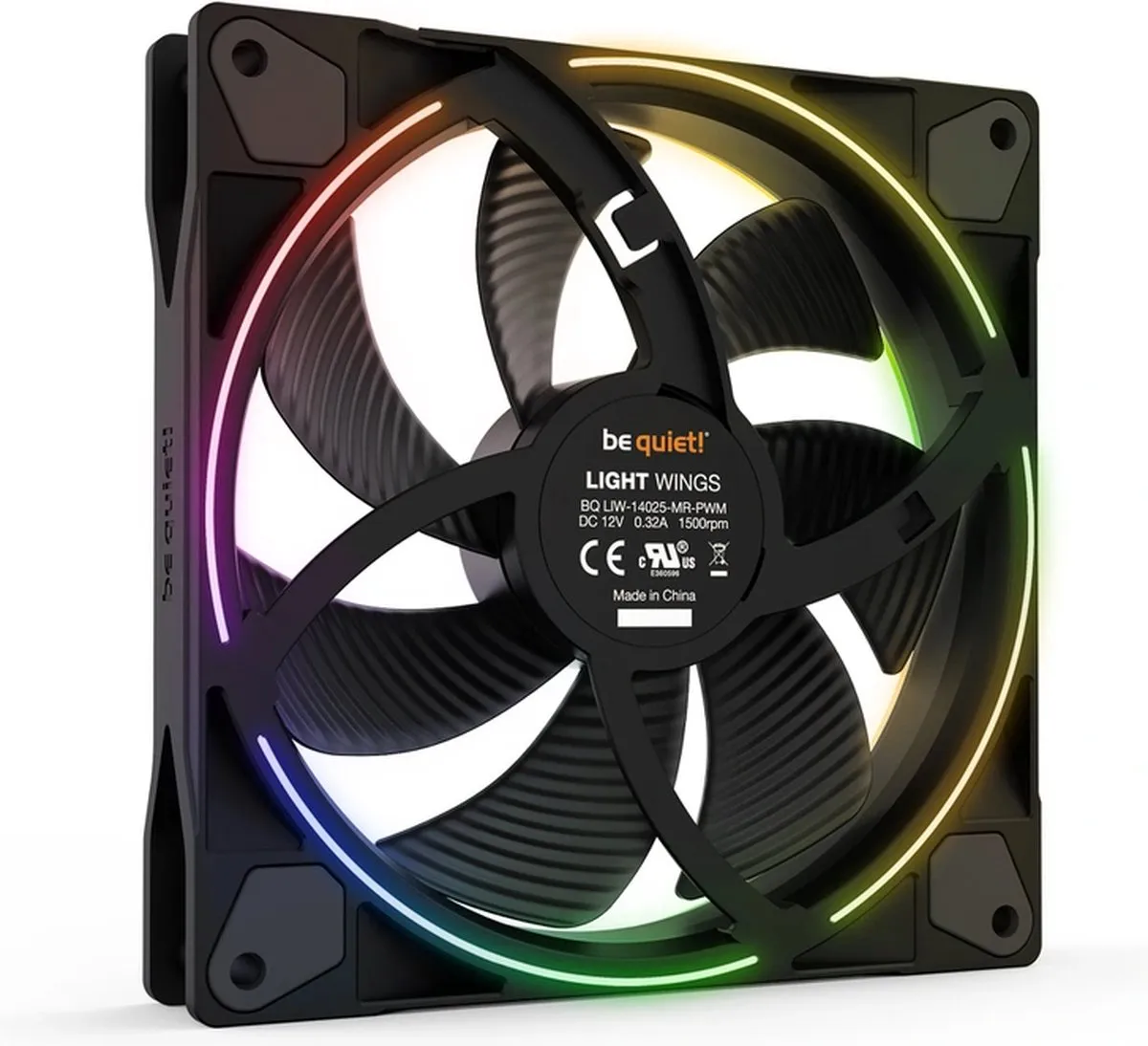 be quiet! Light Wings PWM BL077 Ventilatoren - 3x 12cm - Zwart