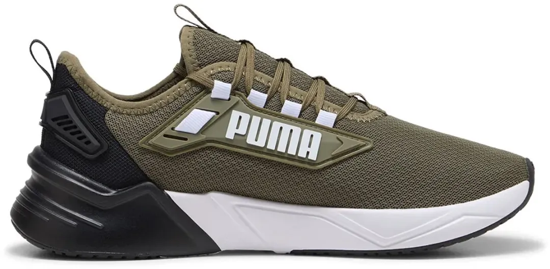 PUMA Retaliate 3 Hardloopschoenen - 45 - Olive/Black