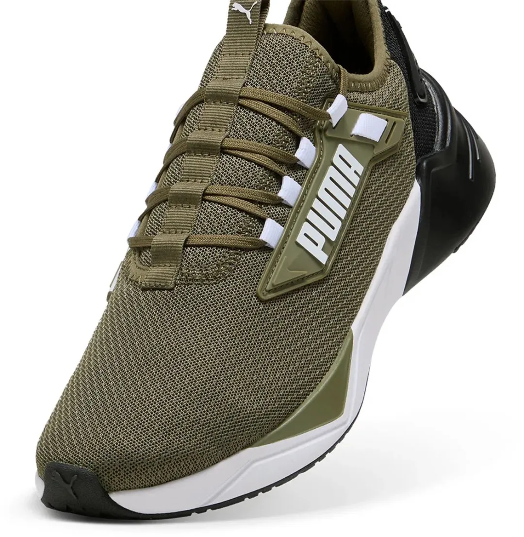 PUMA Retaliate 3 Hardloopschoenen - 45 - Olive/Black