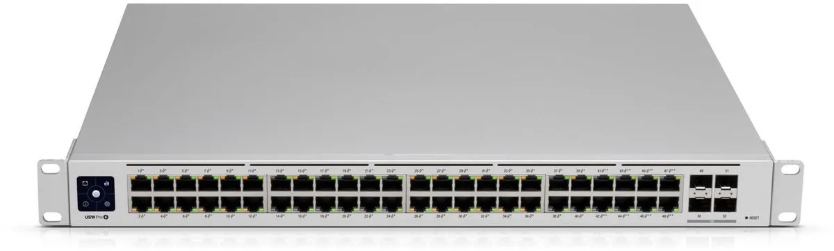 Ubiquiti UniFi USW-Pro-48-POE Layer 3 Switch - 48 Poorten - Grijs