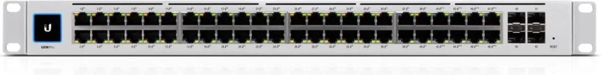 Ubiquiti UniFi USW-Pro-48-POE Layer 3 Switch - 48 Poorten - Grijs