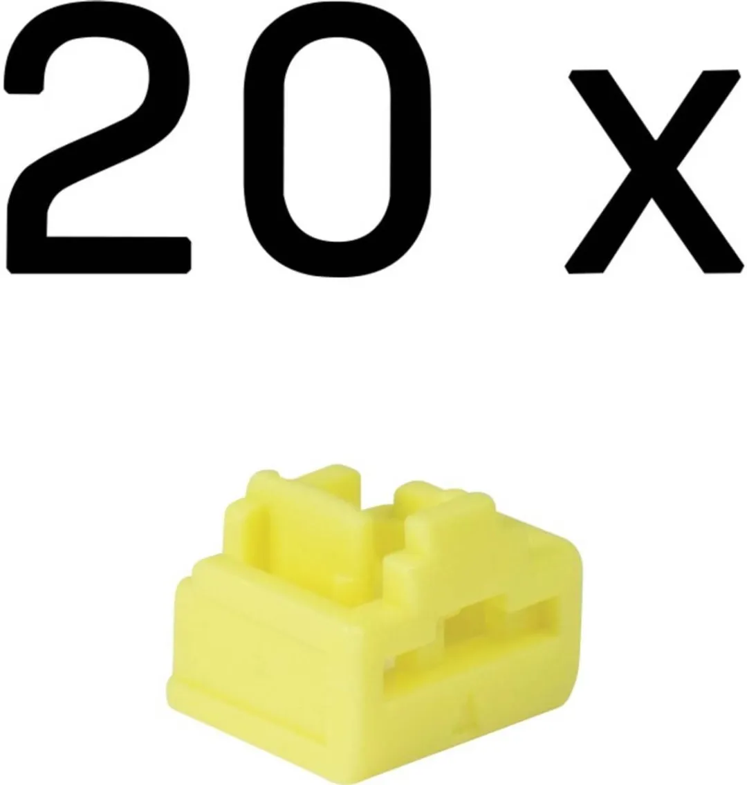 Lindy 47901 RJ45-poortslot Geel