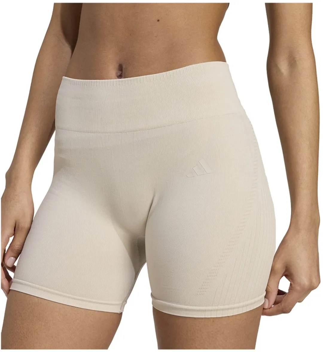 adidas Performance Workout Essentials Knit Legging 4-Inch - L - Beige