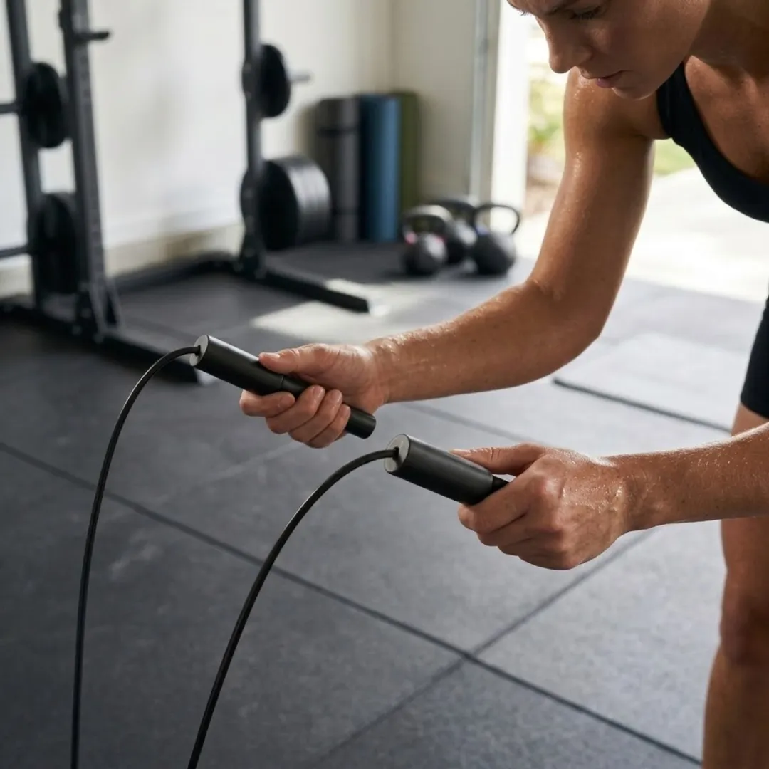NuveX Zwart Springtouw - Cardio Training