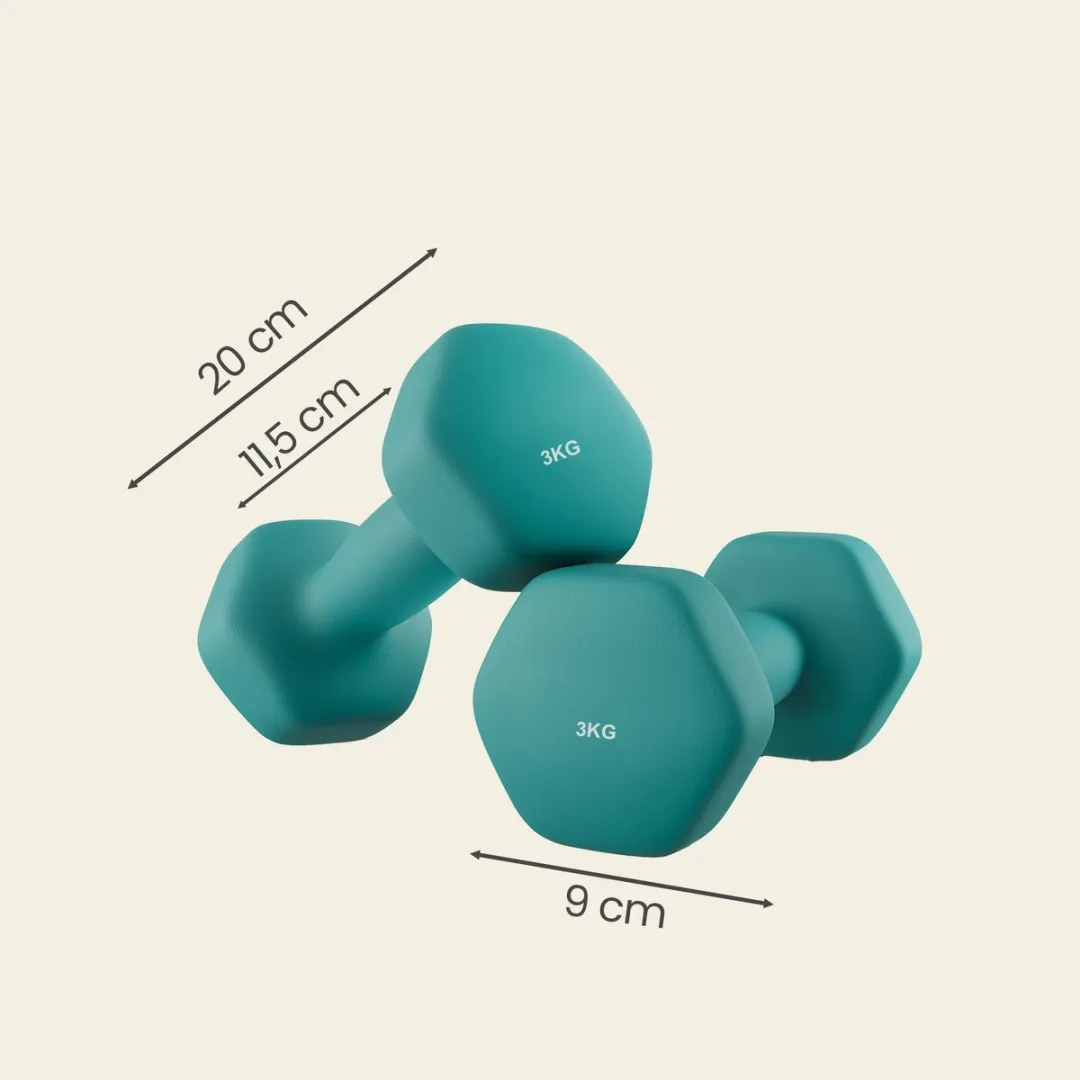 Songmics SYL906Q01 Hexagon Dumbbellset 2x3kg - Blauw