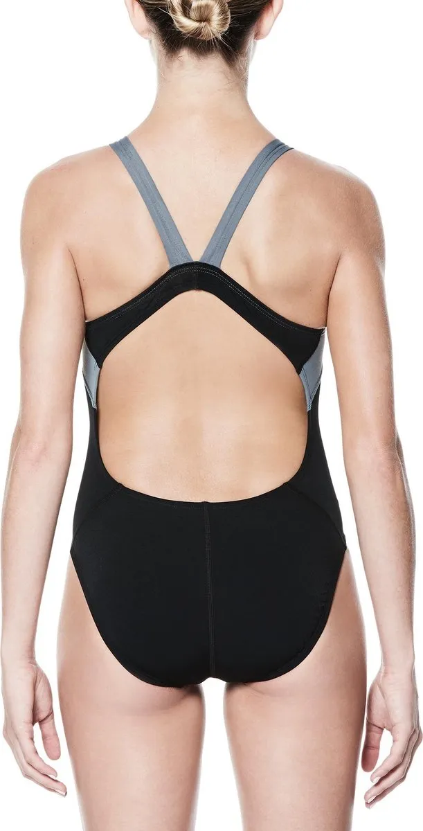 Nike Swim Fast Back One Piece Dames Badpak 34 - Zwart