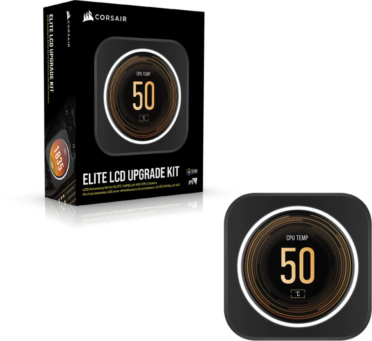 Corsair iCUE ELITE CW-9060056-WW LCD-Statusscherm - Zwart - afbeelding 2 van 5