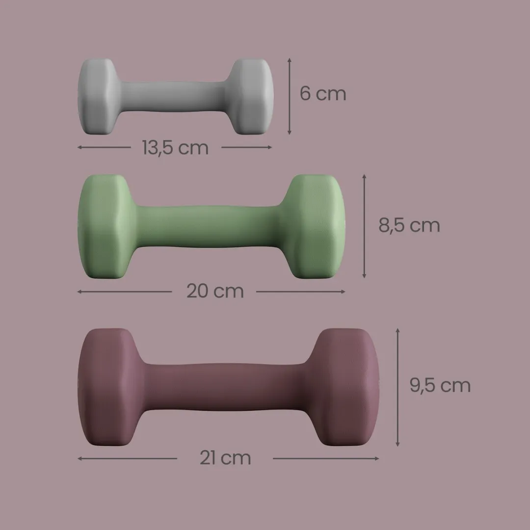 Songmics SYL618MZ02 Hexagon Dumbbellset - 6 Stuks - Neopreen Coating