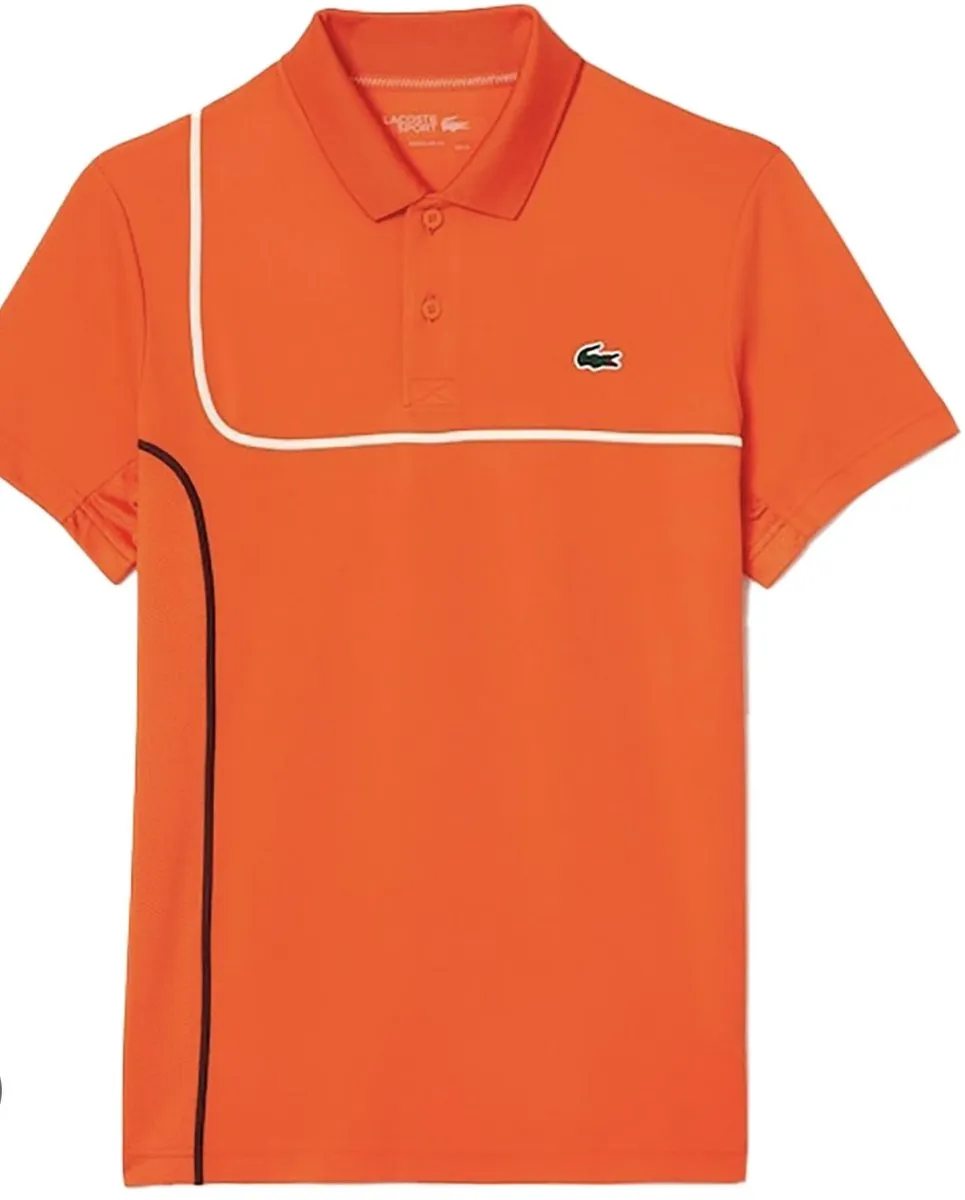 Lacoste Polo Tennis/Padel Heren - Oranje - Maat L
