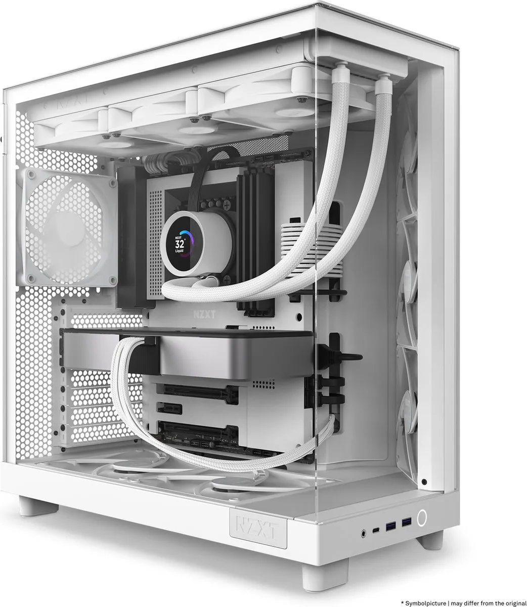 NZXT H6 Flow - Wit