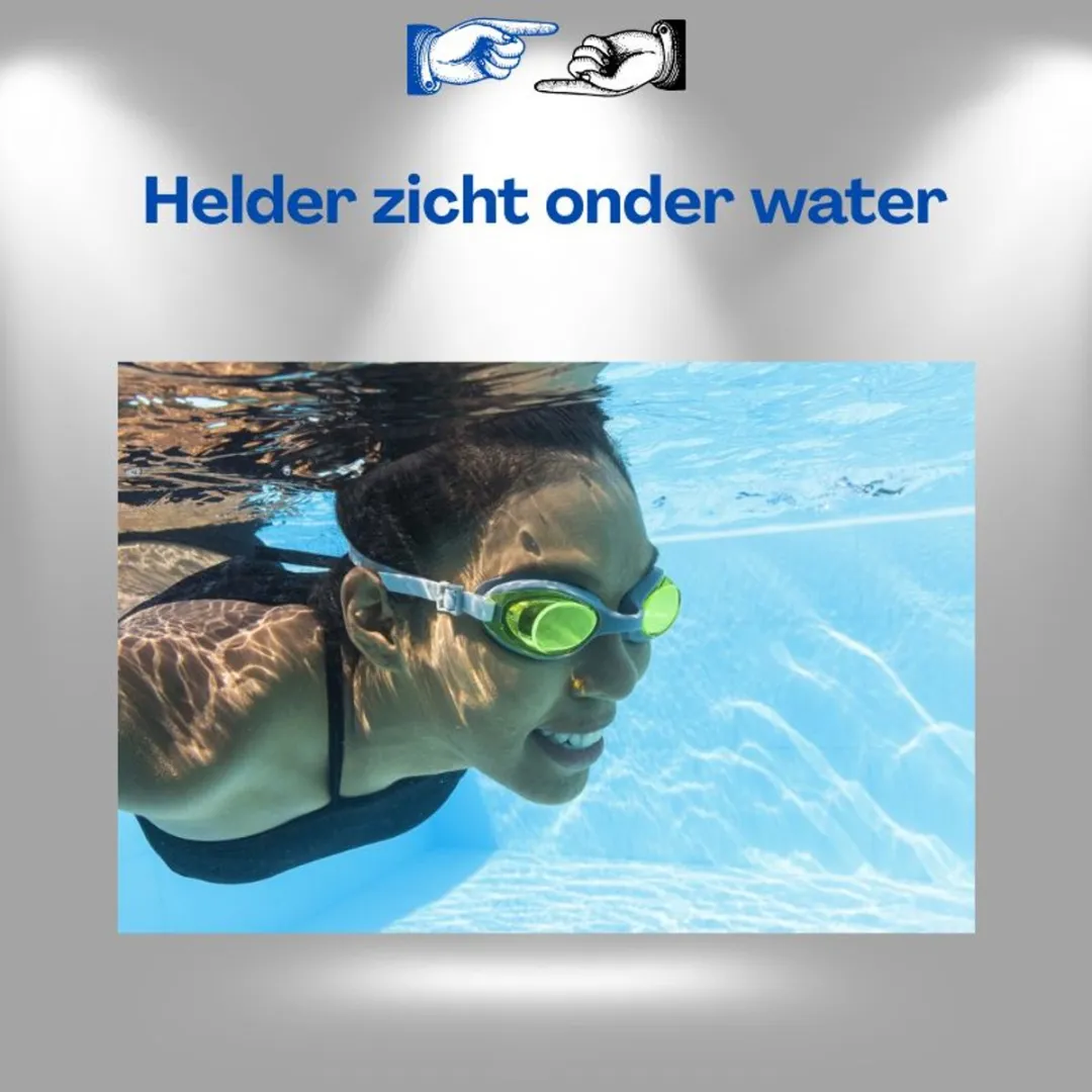 Bestway Zwembril 21051 - Anti-Fog UV Bescherming - Grijs/Geel