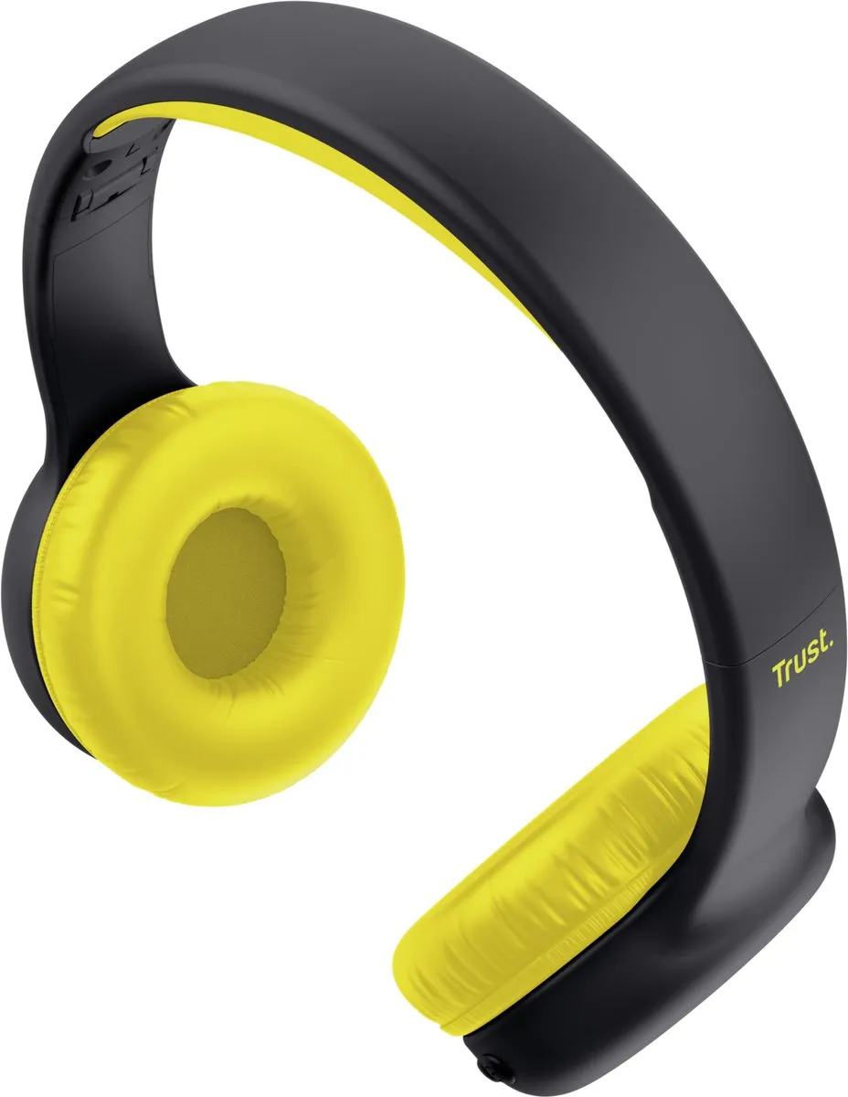 Trust Nouna Kinderkoptelefoon 25405 - Zwart/Geel - Volumebegrensd