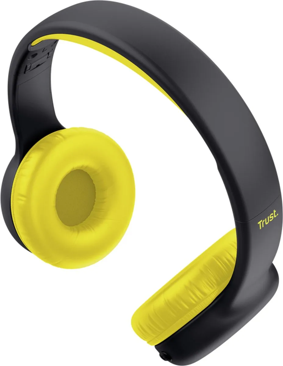 Trust Nouna Kinderkoptelefoon 25405 - Zwart/Geel - Volumebegrensd - afbeelding 6 van 6