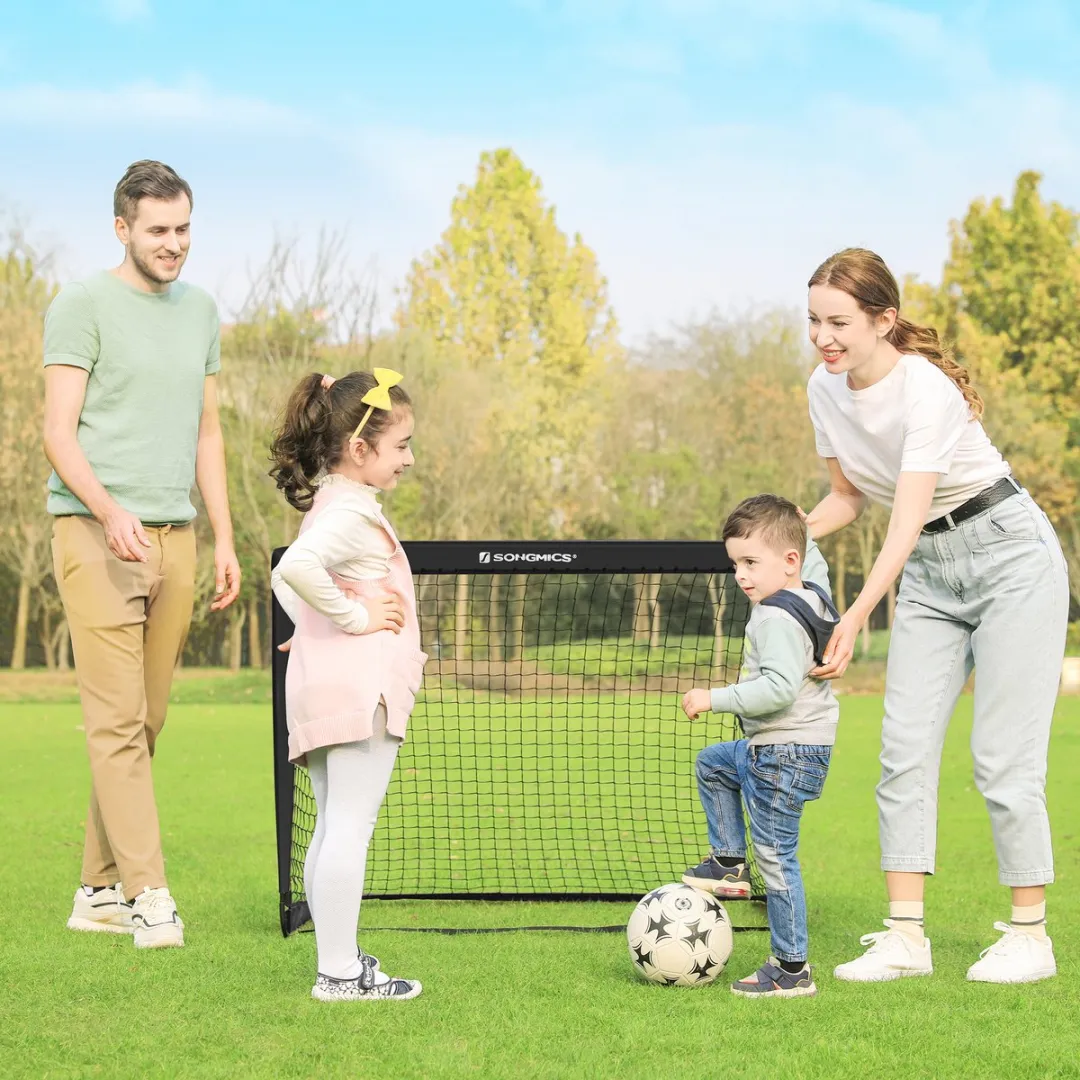 Songmics Voetbaldoel Pop-up Set 2 Stuks - Zwart - afbeelding 6 van 6