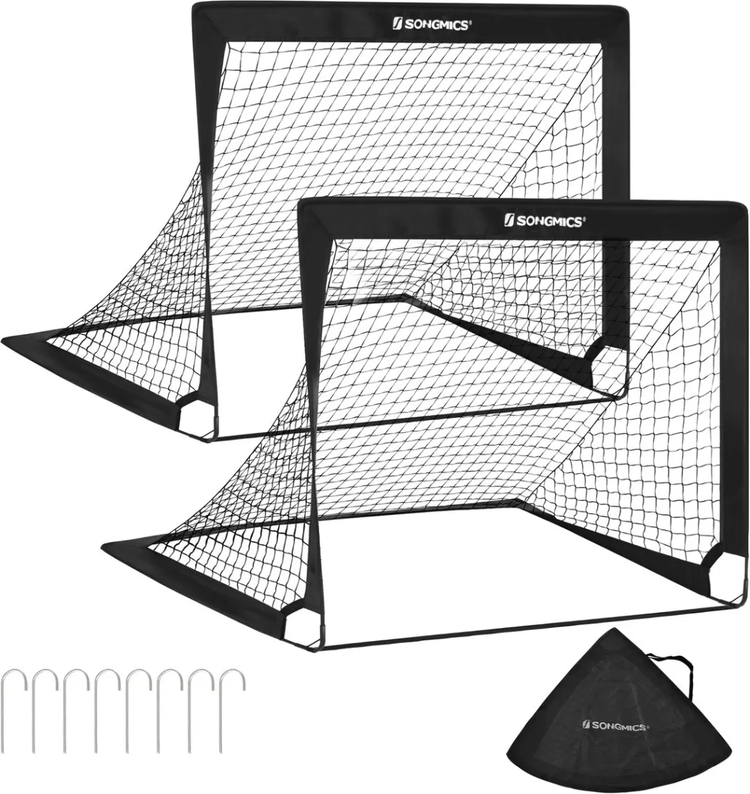 Songmics Voetbaldoel Pop-up Set 2 Stuks
