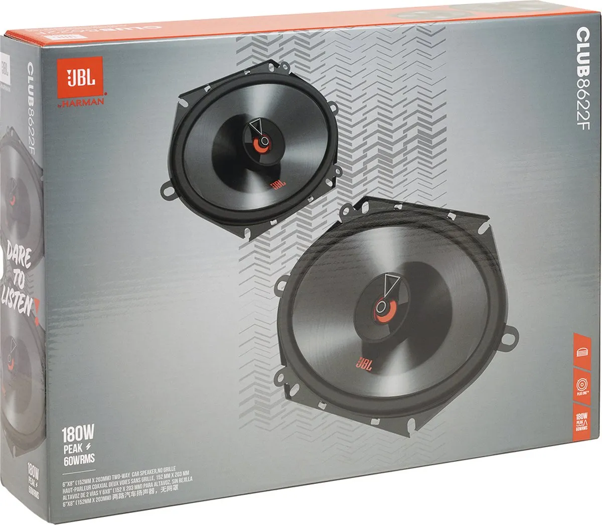 JBL Club 8622F Autospeakers 180W - Zwart