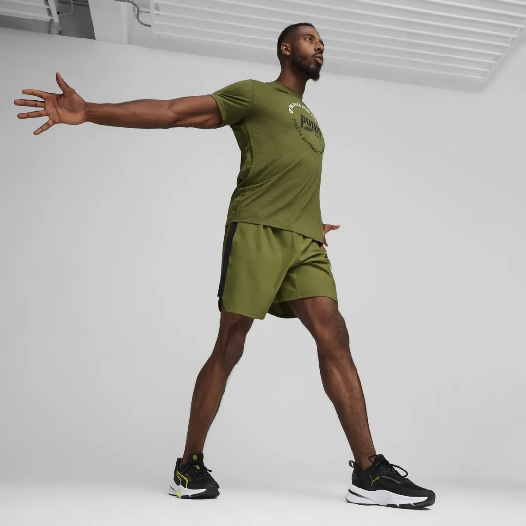 PUMA PWRFrame TR 3 Heren Sportschoenen 45 - Zwart/Olive Green/Lime Pow