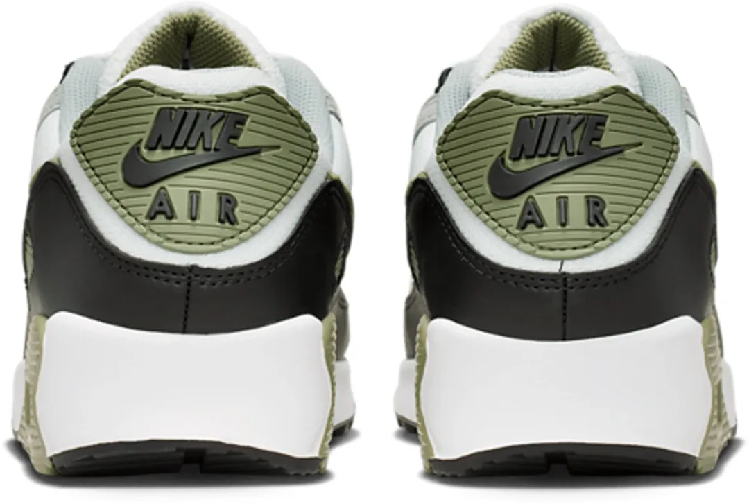 Nike Air Max 90 Sneakers - Maat 44 - Wit/Grijs/Olijfgroen