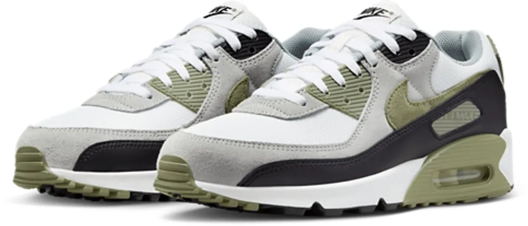 Nike Air Max 90 Sneakers - Maat 44 - Wit/Grijs/Olijfgroen - afbeelding 6 van 6