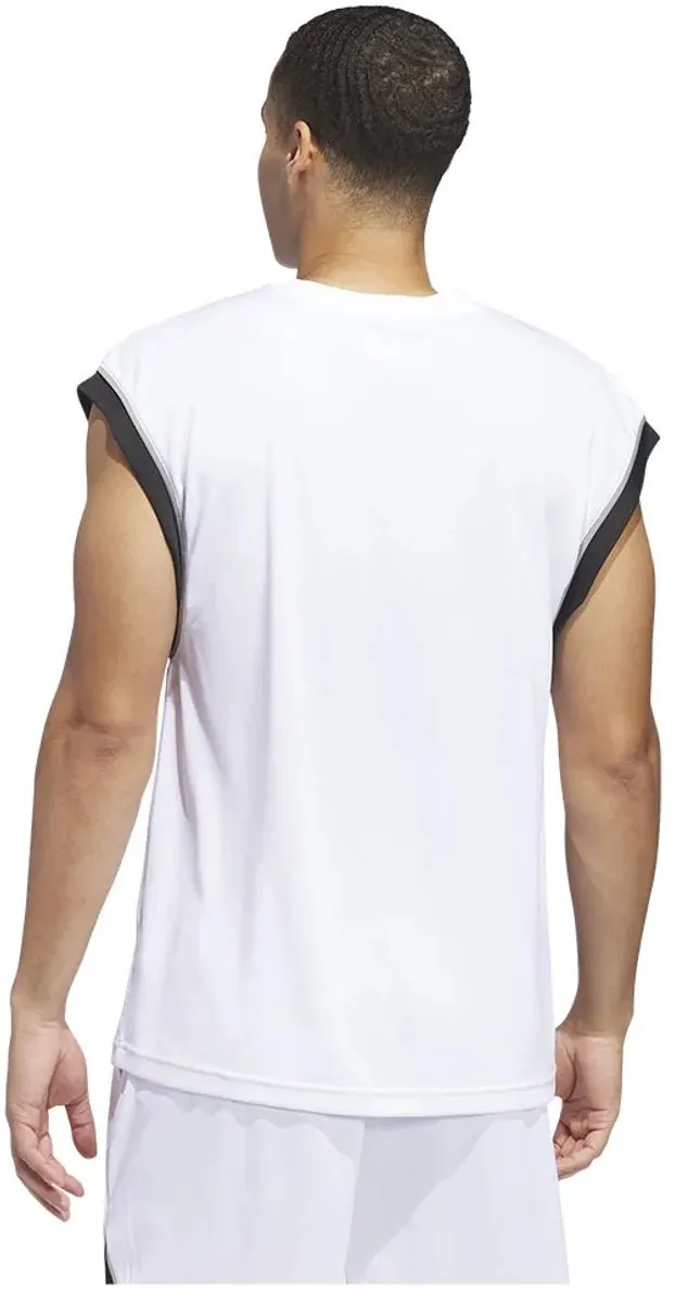 Adidas Performance Basketball All-World Mouwloze Tanktop JN4724 - S - Wit