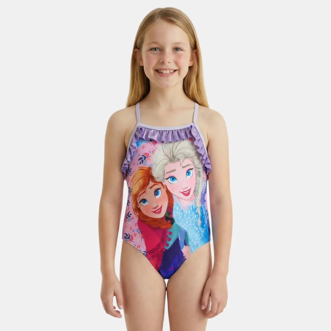 Disney Frozen Badpak Meisjes - Maat 98/104 - Paars