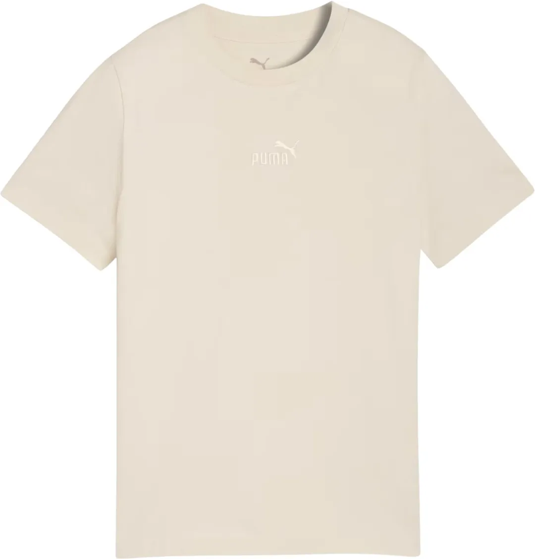 PUMA No.1 Logo Centered Tee - Maat 128 Beige