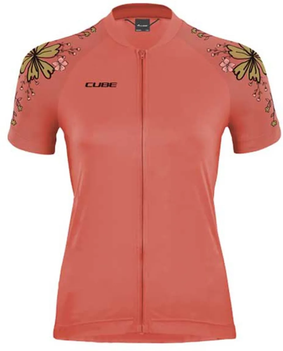 Cube Atx Cmpt Korte Mouw Wielertrui - L - Roze