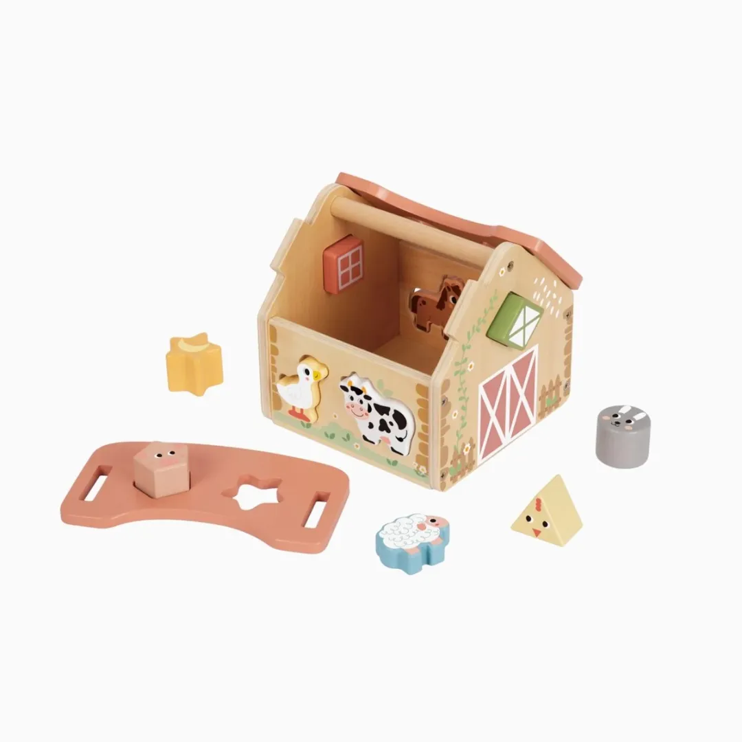 Tooky Toy Boerderij Vormenstoof - 11 Stuks - FSC Hout