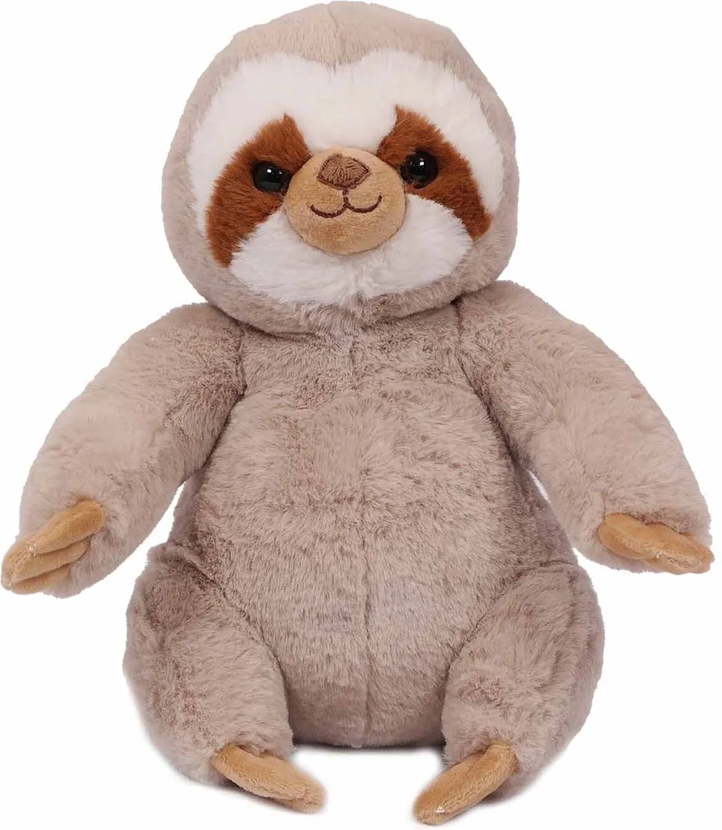 PIA Soft Toys Luiaard Pluche Knuffel - 26 cm - Bruin