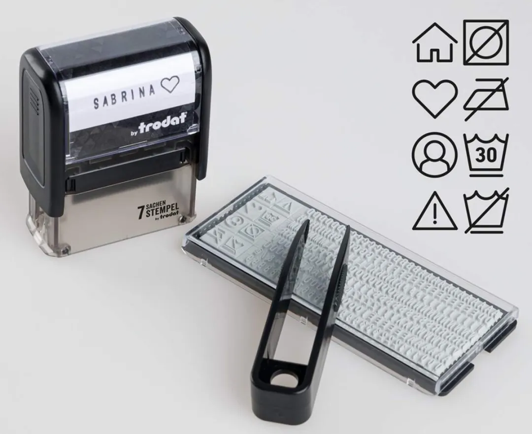Trodat Textielstempelset 7 Stuks