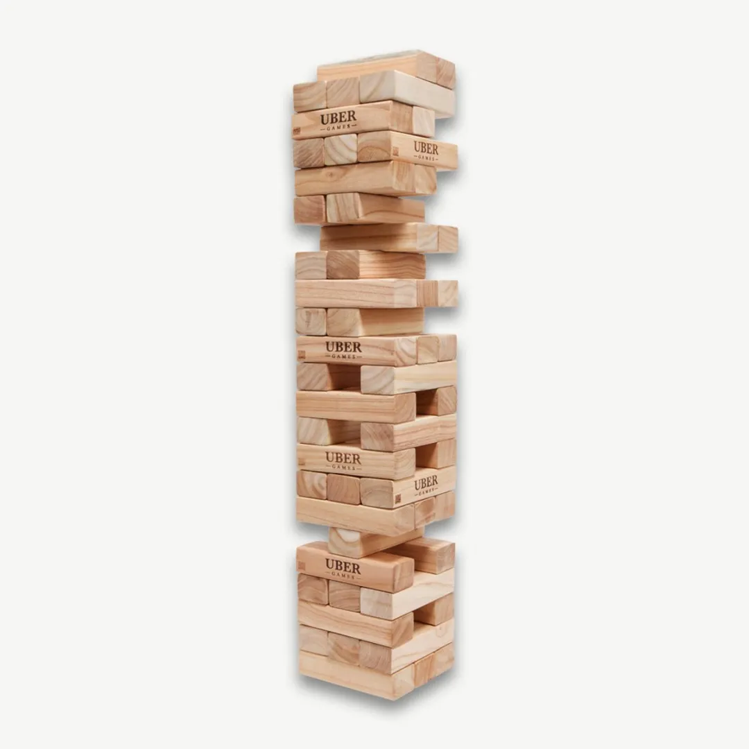 Ubergames Hardhouten Stapeltoren - 50KG - Tot 200cm