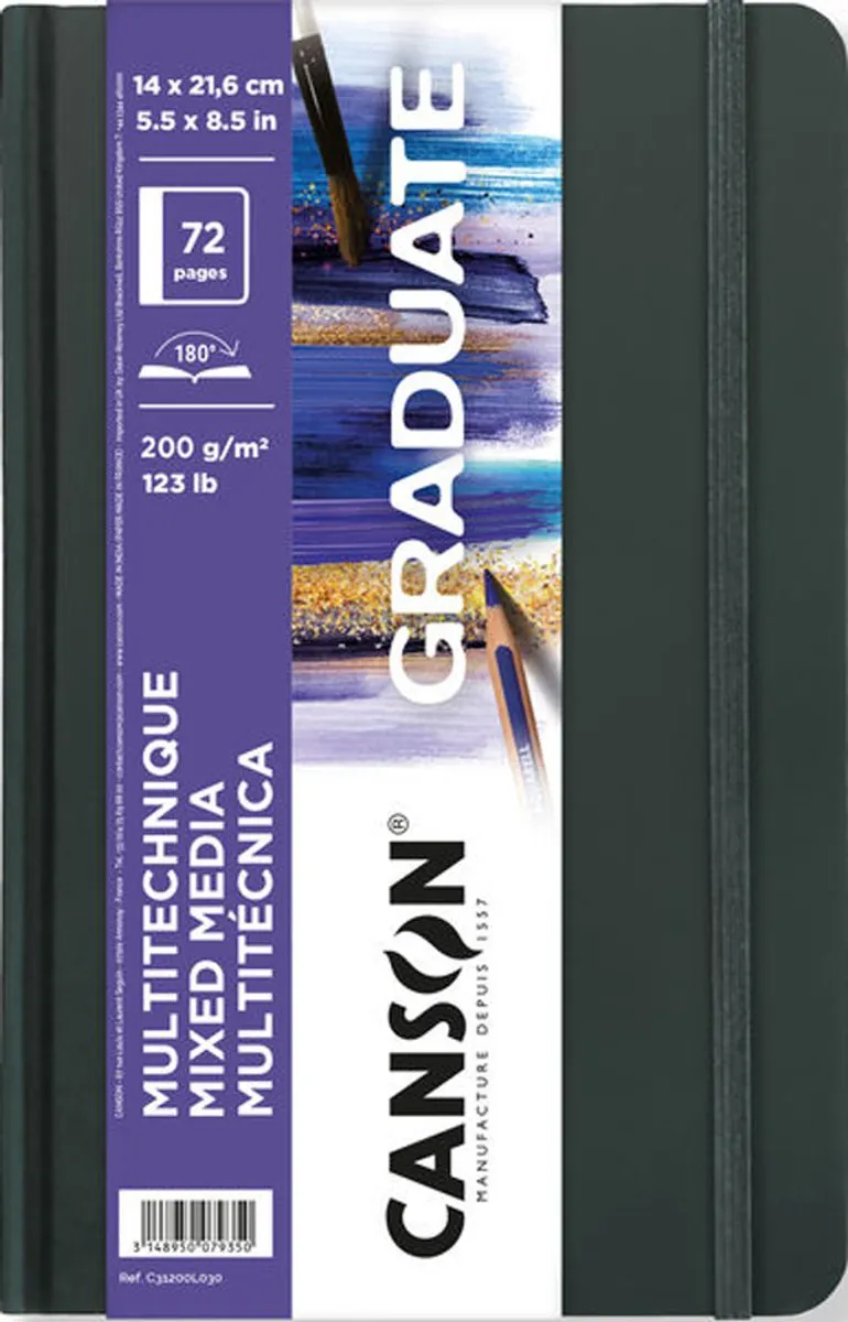 Canson Graduate Mixed Media Schetsboek A5 Hardcover