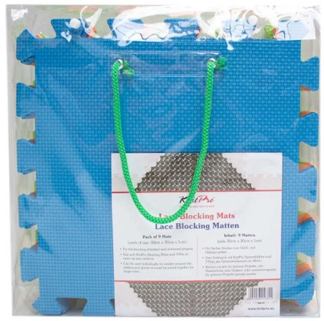 KnitPro Lace Blocking Matten 9x30x30cm - Multicolor