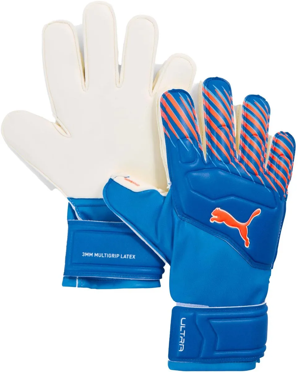 PUMA Ultra Match Protect JR Keepershandschoenen 5 - Blauwfluo/Orangewit