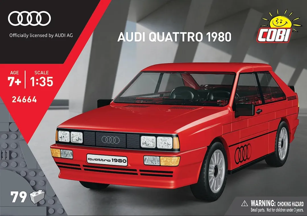 Cobi Audi Quattro 24664 - 88 Stukken - Rood