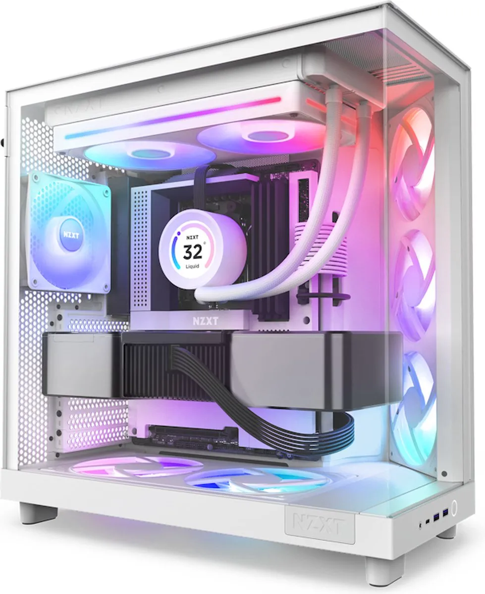 NZXT F280 RGB Core Ventilatorhuis - 2 Ventilatoren - Zwart