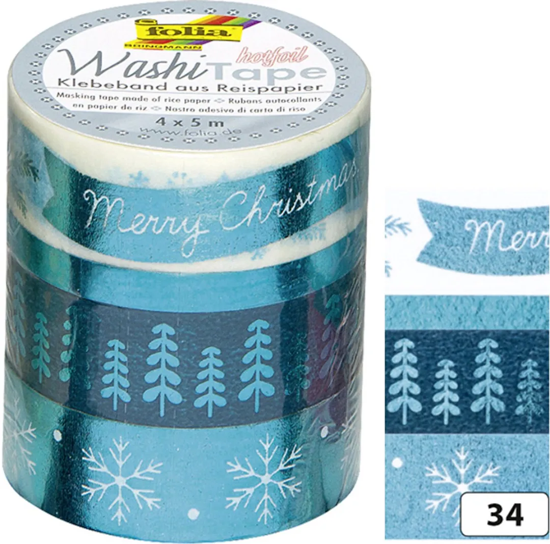 Folia Wasitape Metaaleffect Koper - 4 Stuks