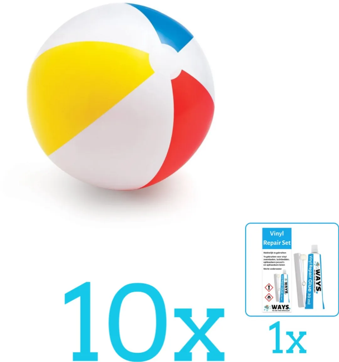 Intex Opblaasbare Strandbal Glossy 51cm