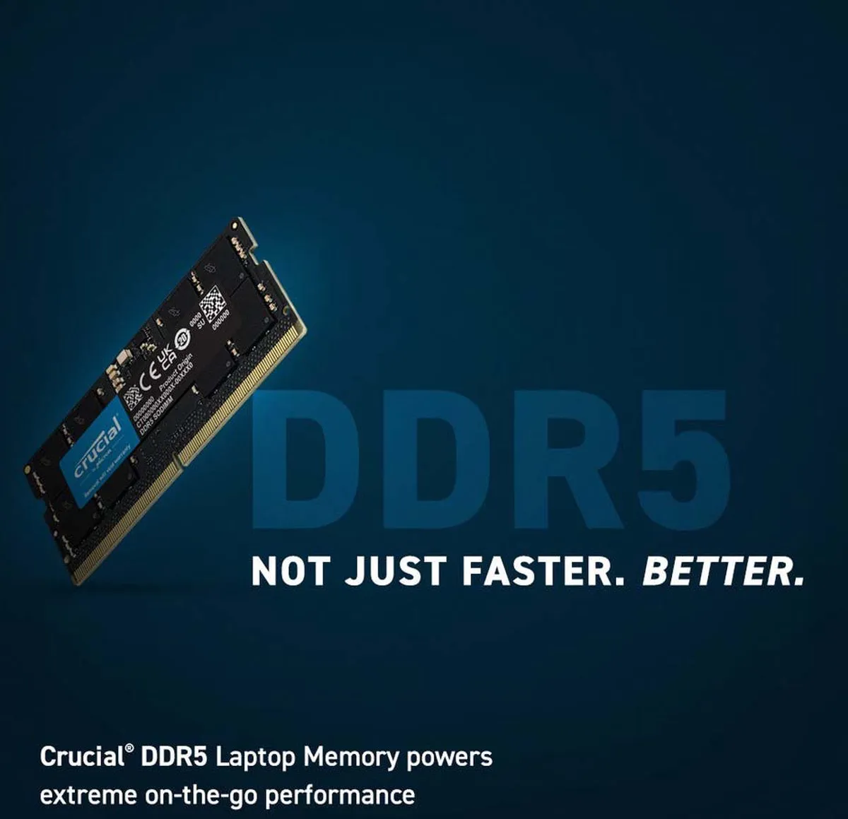 Crucial CT16G48C40S5 Laptopgeheugen 16GB DDR5 SODIMM 4800MHz