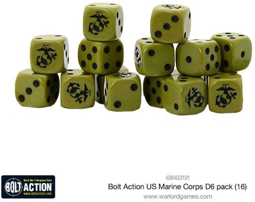 Warlord Games US Marine Corps D6 Dice Pack