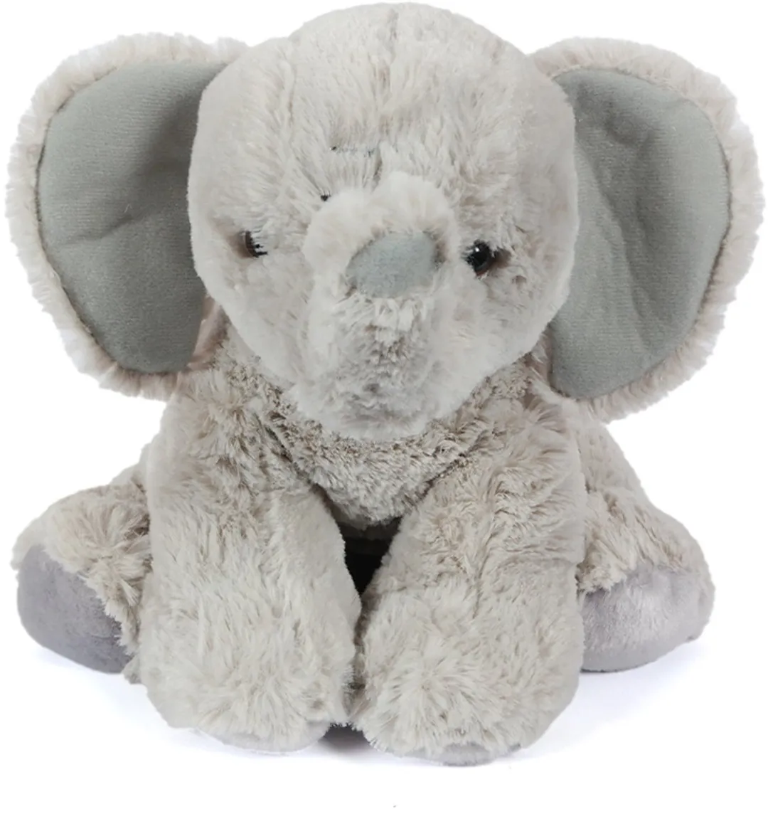 PIA Soft Toys Pluche Olifant Knuffel - 20cm - Grijs/Rozew/Zwart