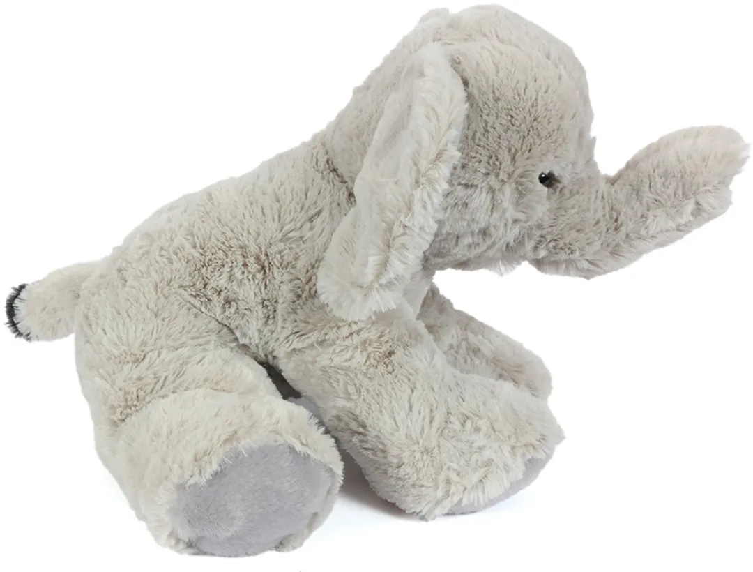 PIA Soft Toys Pluche Olifant Knuffel - 20cm - Grijs/Rozew/Zwart