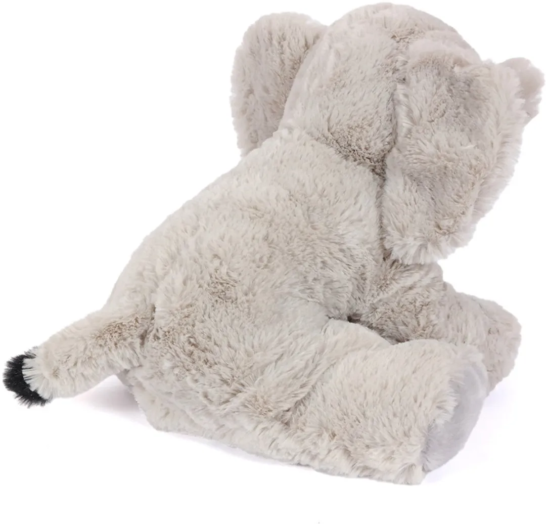 PIA Soft Toys Pluche Olifant Knuffel - 20cm - Grijs/Rozew/Zwart