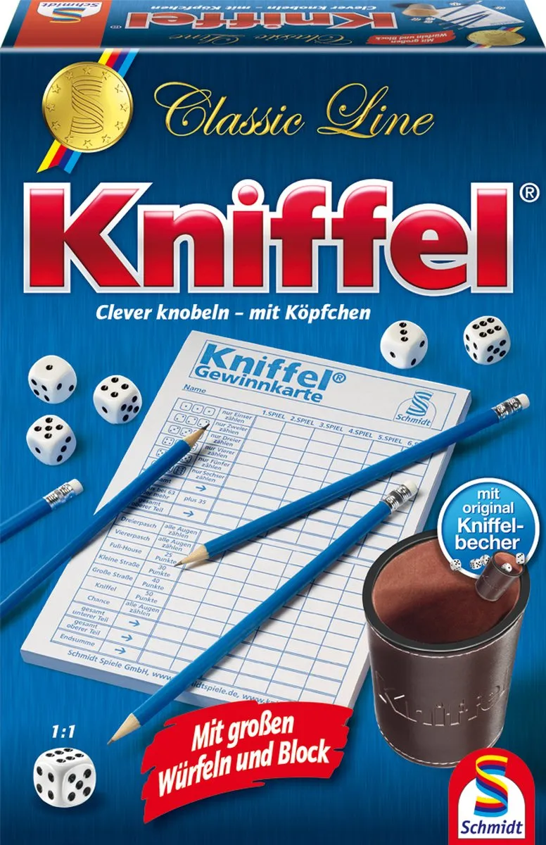 Schmidt Spiele Classic Line Kniffel 49203