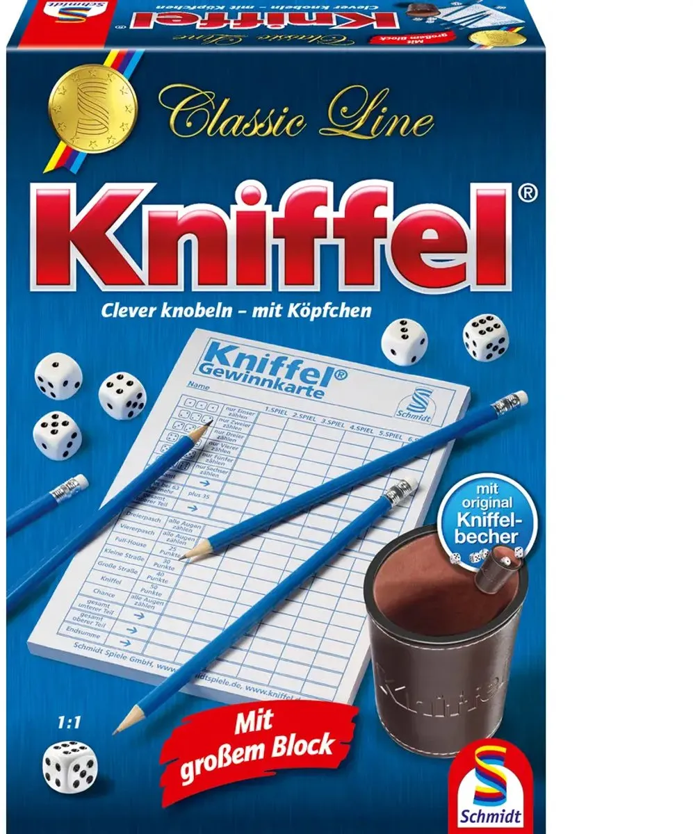 Schmidt Spiele Classic Line Kniffel 49203 - Multicolor