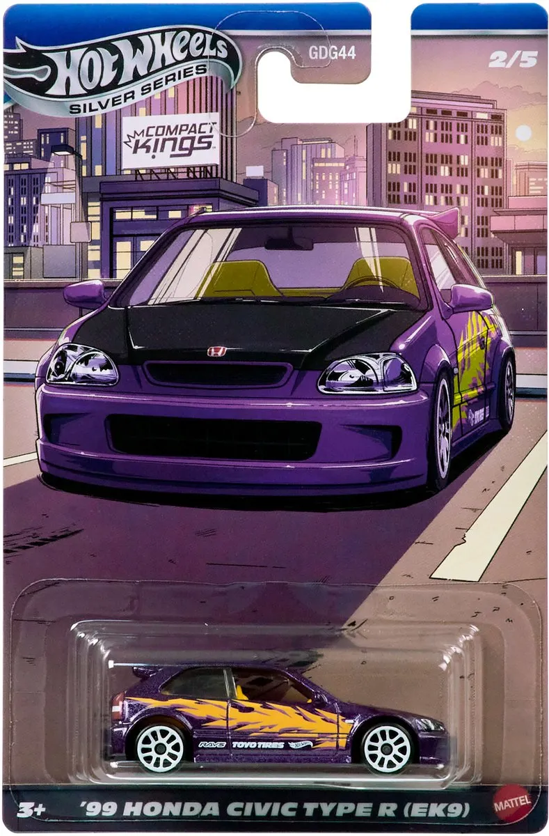 Hot Wheels JKX57 1/64 Honda Civic (EK9) WRX - Paars