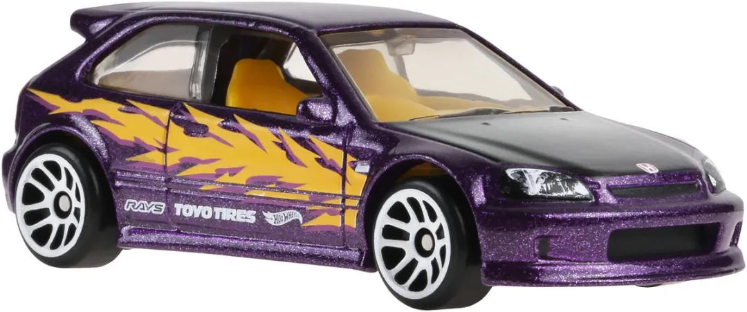 Hot Wheels JKX57 1/64 Honda Civic (EK9) WRX - Paars