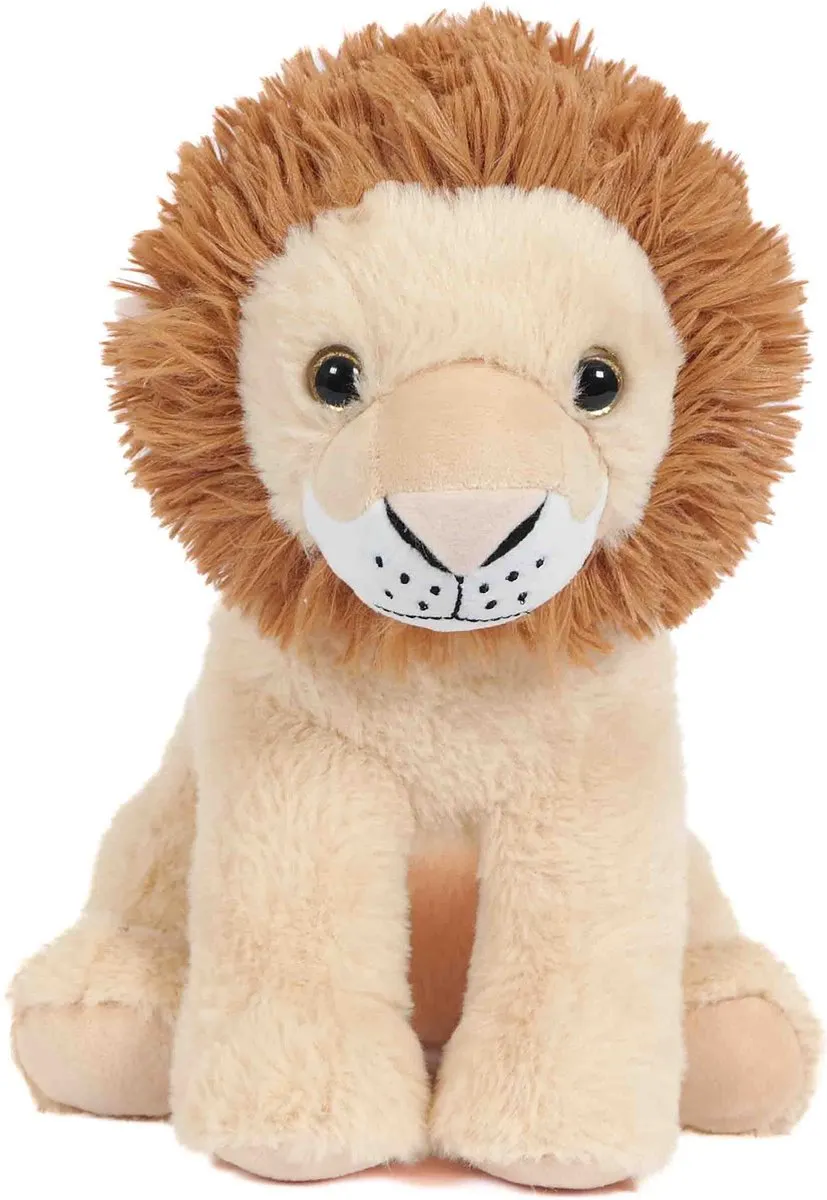 PIA Soft Toys Pluche Leeuw Knuffel 28cm - Beige/Oranjebruin